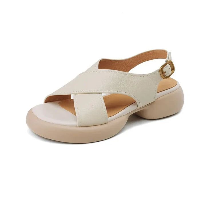 Bathilde | Crossover Band Padded Slides