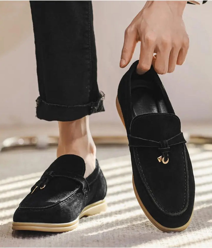 Maxime | Genuine Suede Tassel Loafers