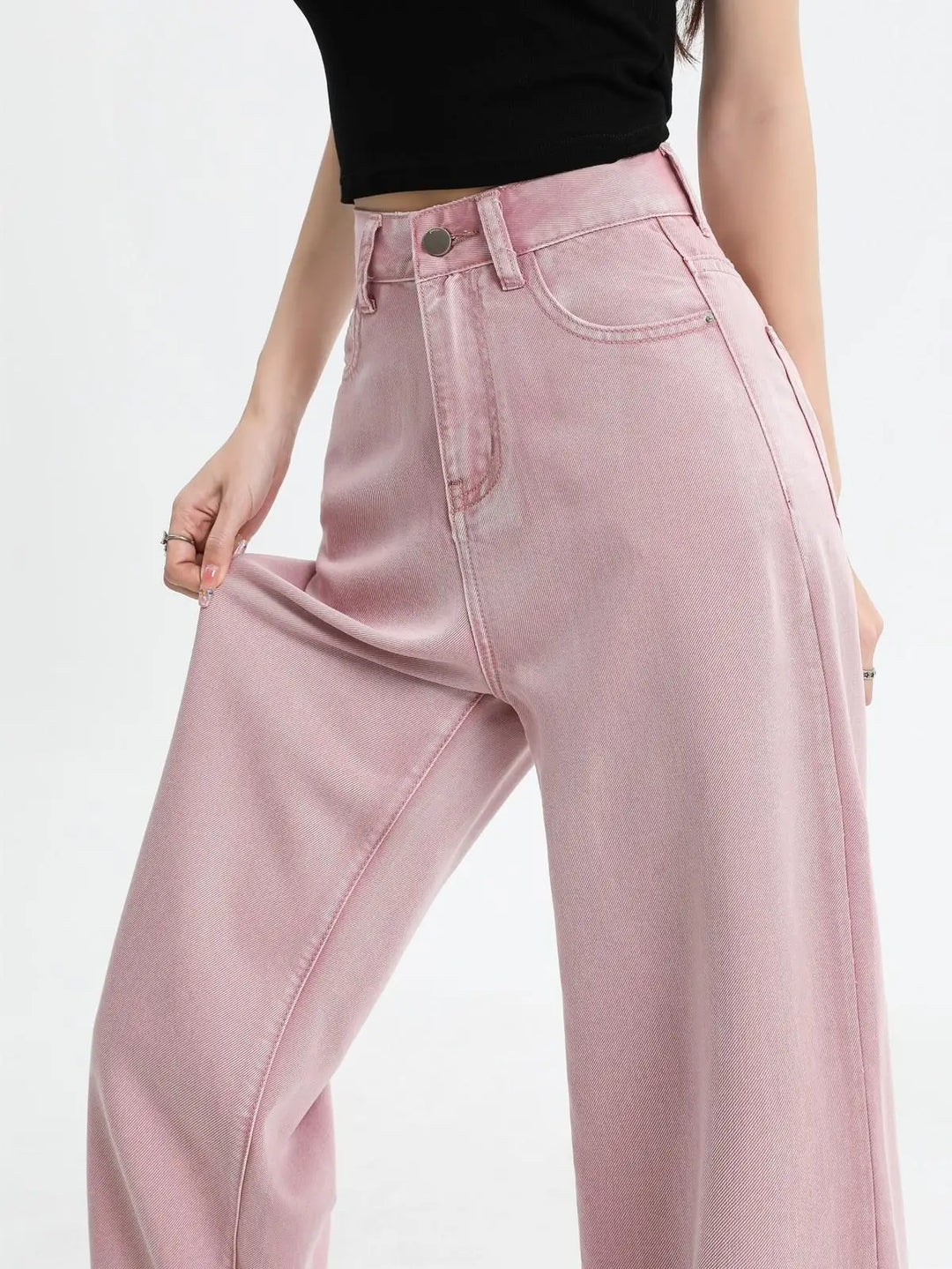 Jehanne | Loose High Waist Cotton Jeans