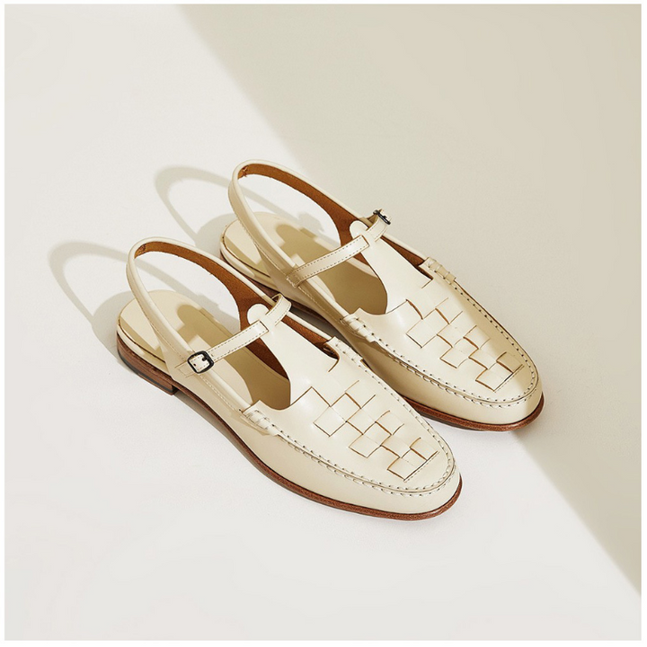Peggy | Italian Leather Slingback Sandals