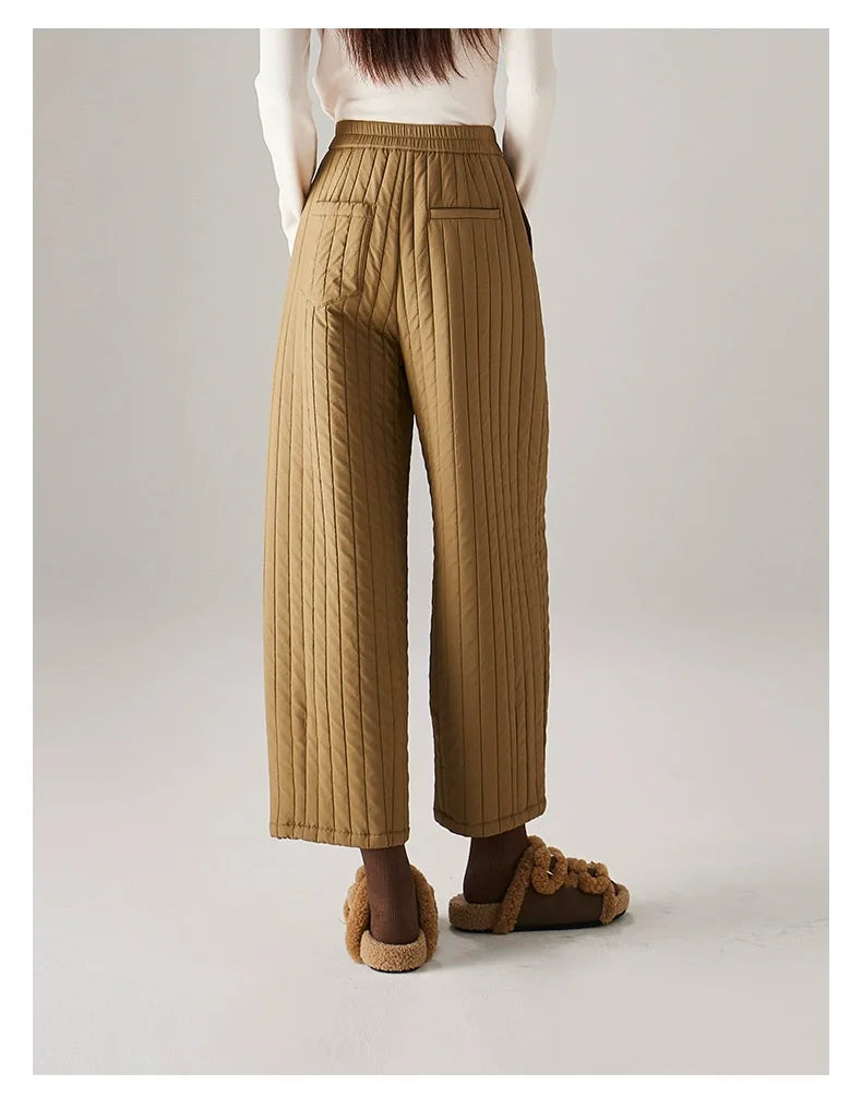 Helene | Quilted Insulated Wide Leg Pants