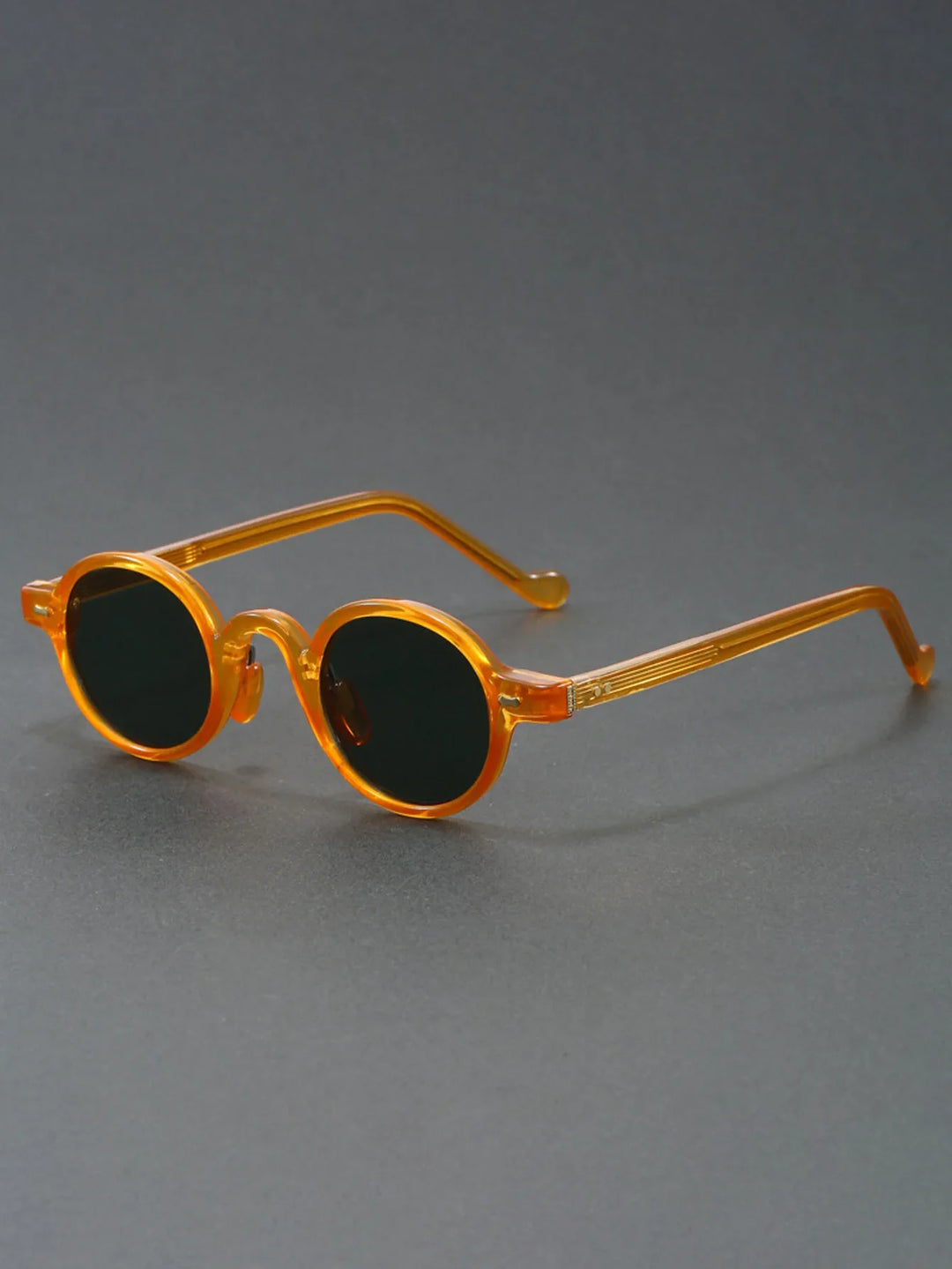 Translucent Round Acetate Sunglasses