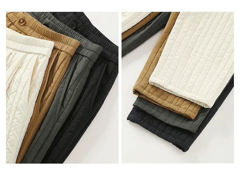 Helene | Quilted Insulated Wide Leg Pants