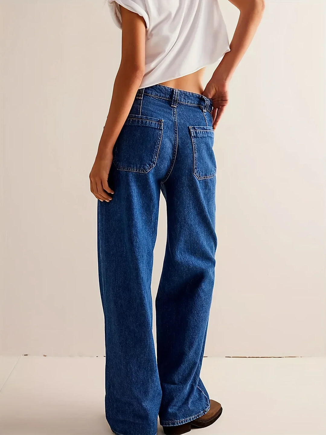 Modestine | Rigid Cotton Wide Leg Jeans