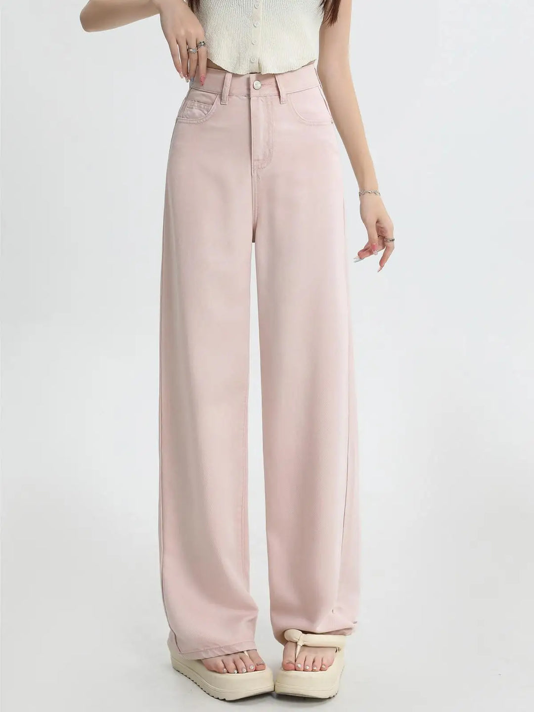 Jehanne | Loose High Waist Cotton Jeans