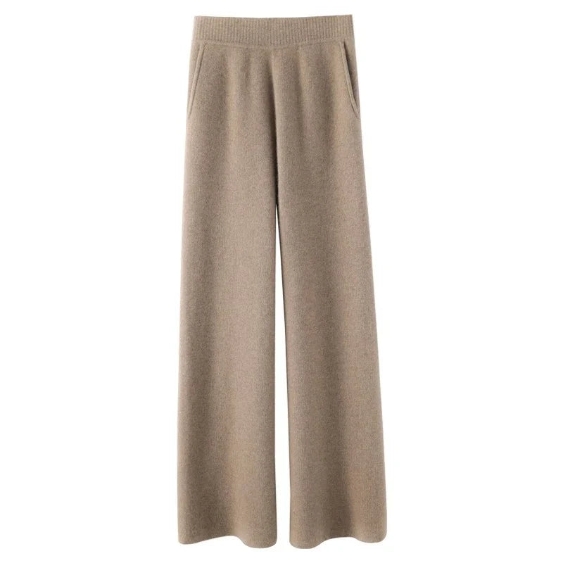 Hedwige | High Waist Cashmere Blend Pants