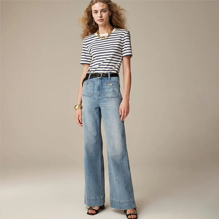 Johanne | High Waist Wide Leg Denim Jeans