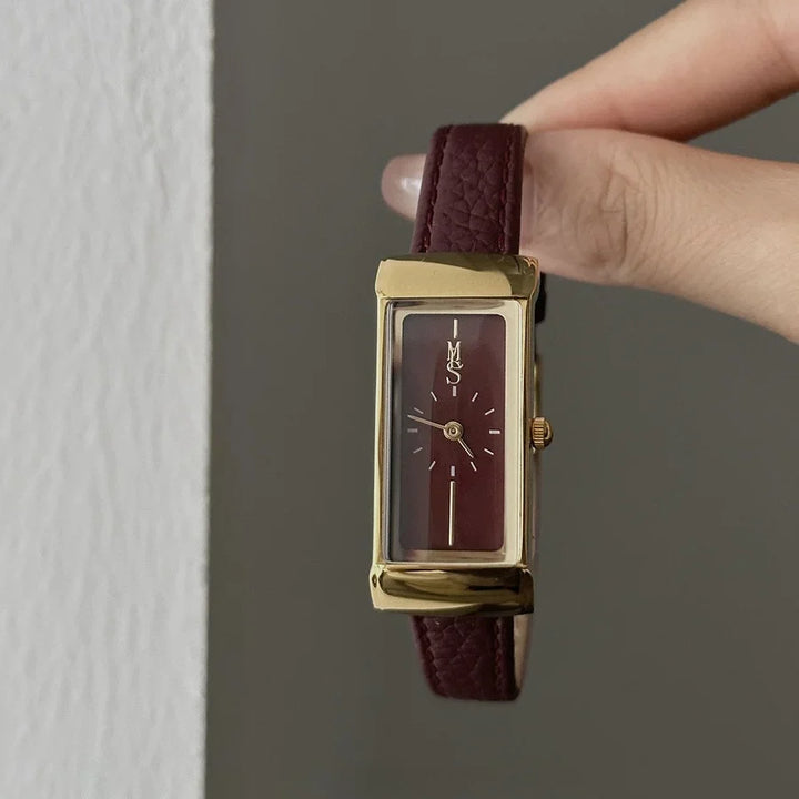 Brass Case Watch, Leather Strap