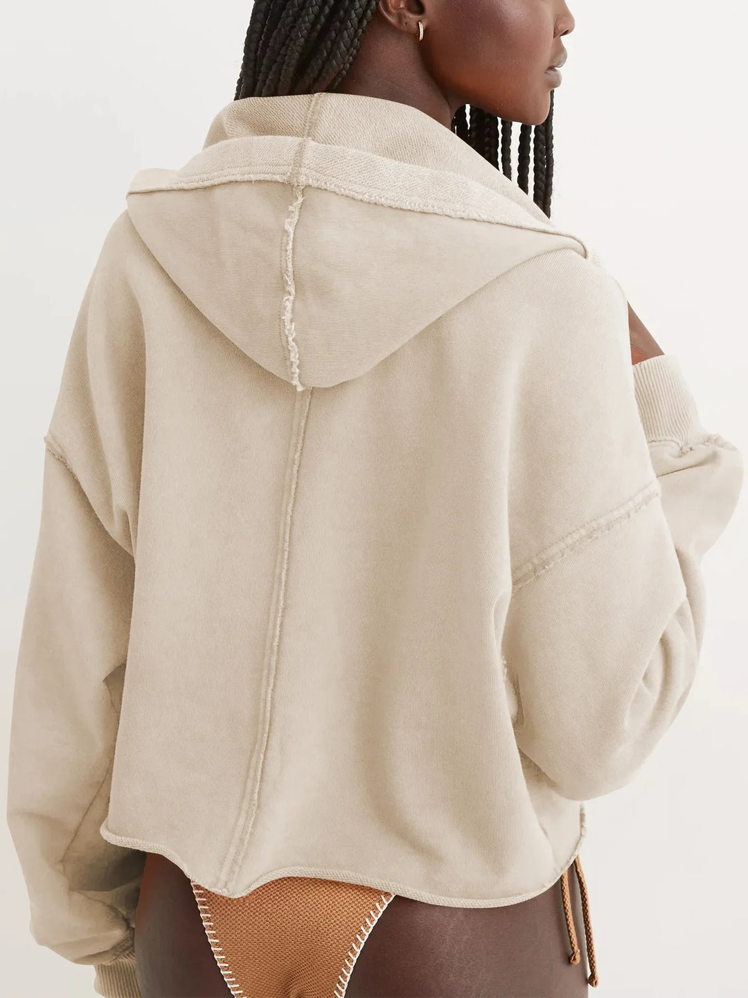 Philippa | 50% Cotton Cropped Hoodie
