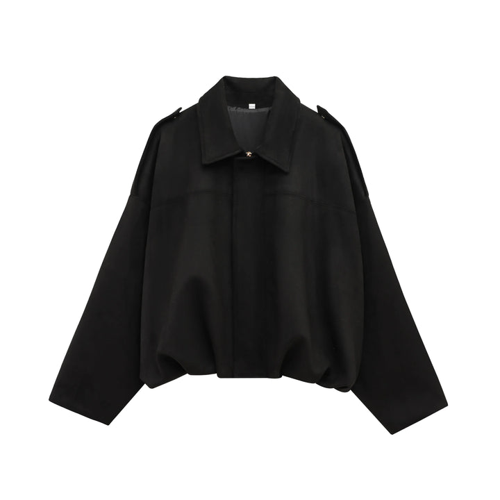 Roseanne | Oversized Suede Bomber