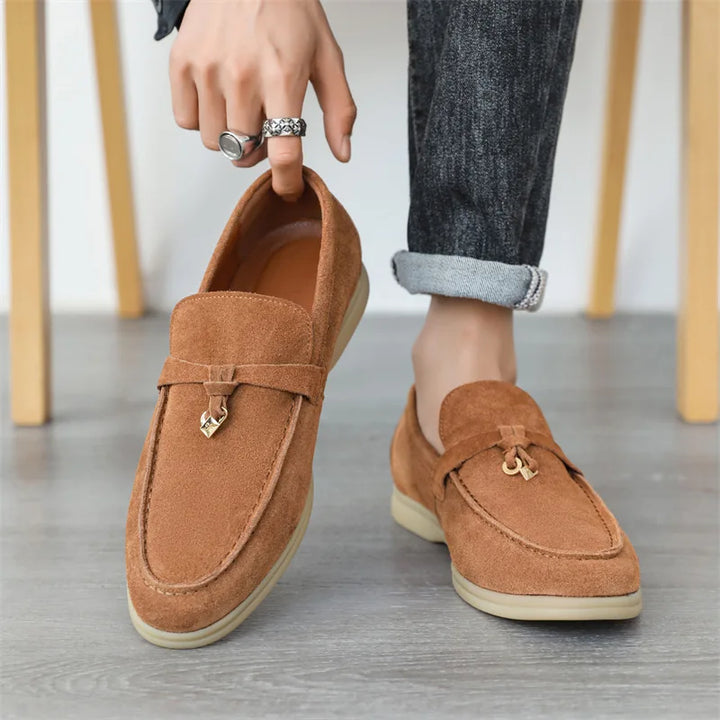 Maxime | Genuine Suede Tassel Loafers