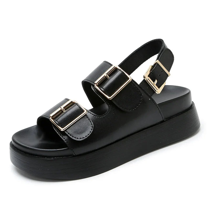 Cesarine | Double Buckle Platform Sandals