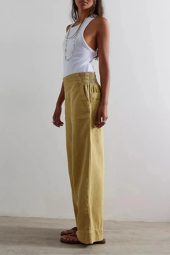 Melina | Loose Fit High Rise Wide Jeans