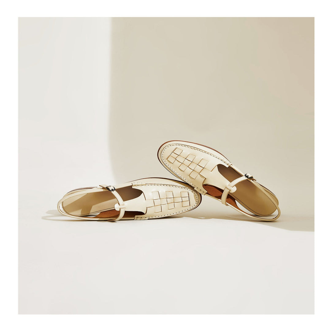 Peggy | Italian Leather Slingback Sandals