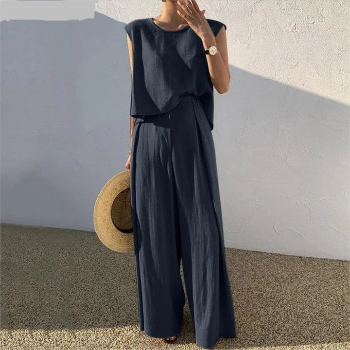 Donatienne | Tank and Wide Trouser Set