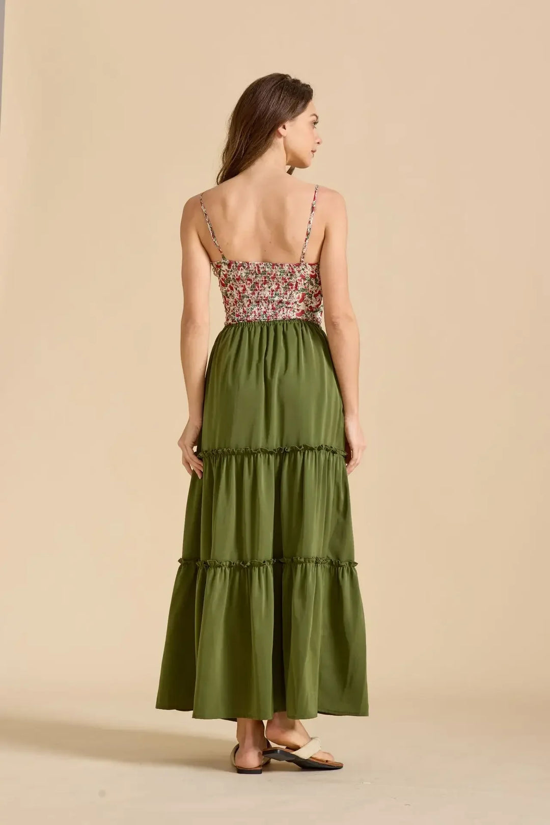 Vivian | 100% Cotton Drawstring Maxi Skirt