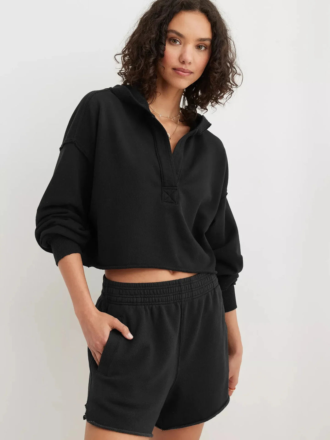 Philippa | 50% Cotton Cropped Hoodie