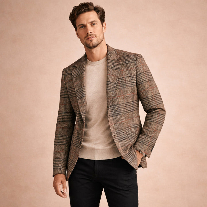 Gordon | Check Plaid Tweed Blazer