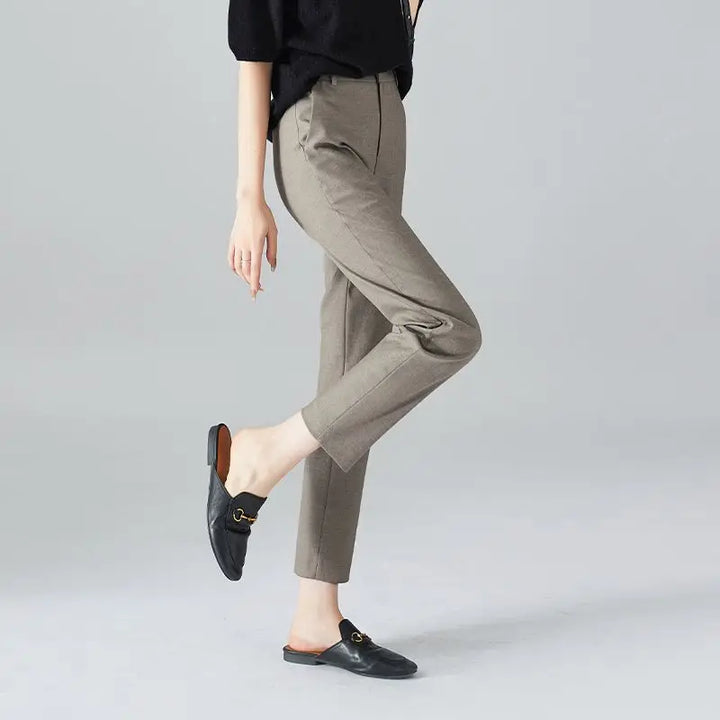 Josee | Tapered Ankle High Waist Trousers