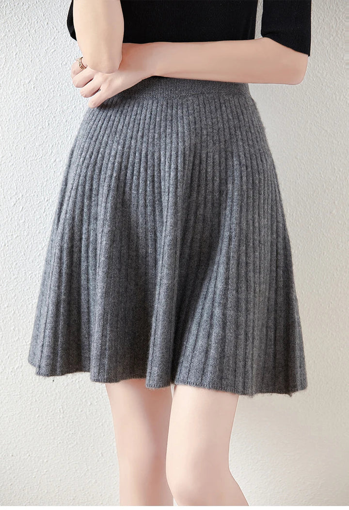 Laurentine | Merino Wool Mini Skirt