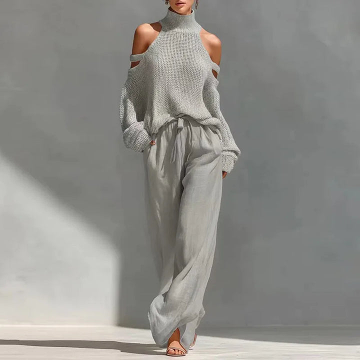 Claire | Knit Turtleneck and Trousers