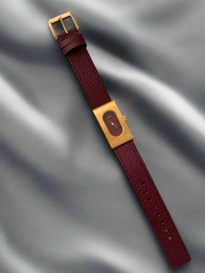 Brass Case Watch, Leather Strap