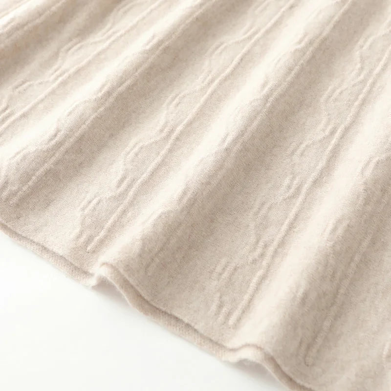 Olympia | Merino Wool Knit A-Line Skirt