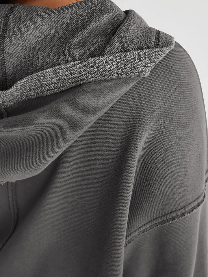 Philippa | 50% Cotton Cropped Hoodie