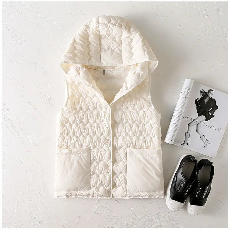Gabrielle | 90% Down Hooded Vest