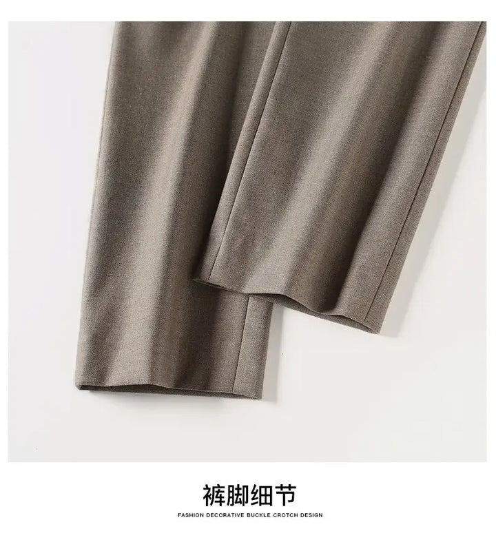 Josee | Tapered Ankle High Waist Trousers