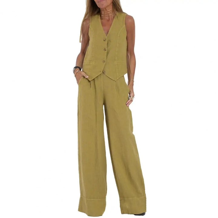 Clementine | Pure Linen Two Piece Set