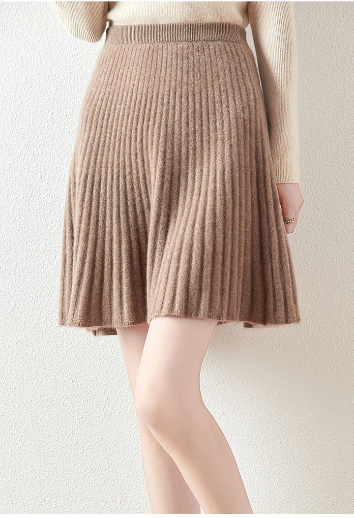 Laurentine | Merino Wool Mini Skirt