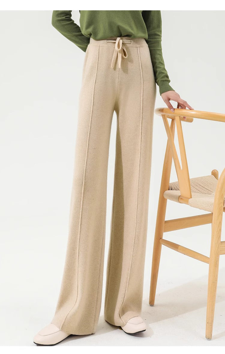 Hectorine | Merino Wool Wide Leg Trousers