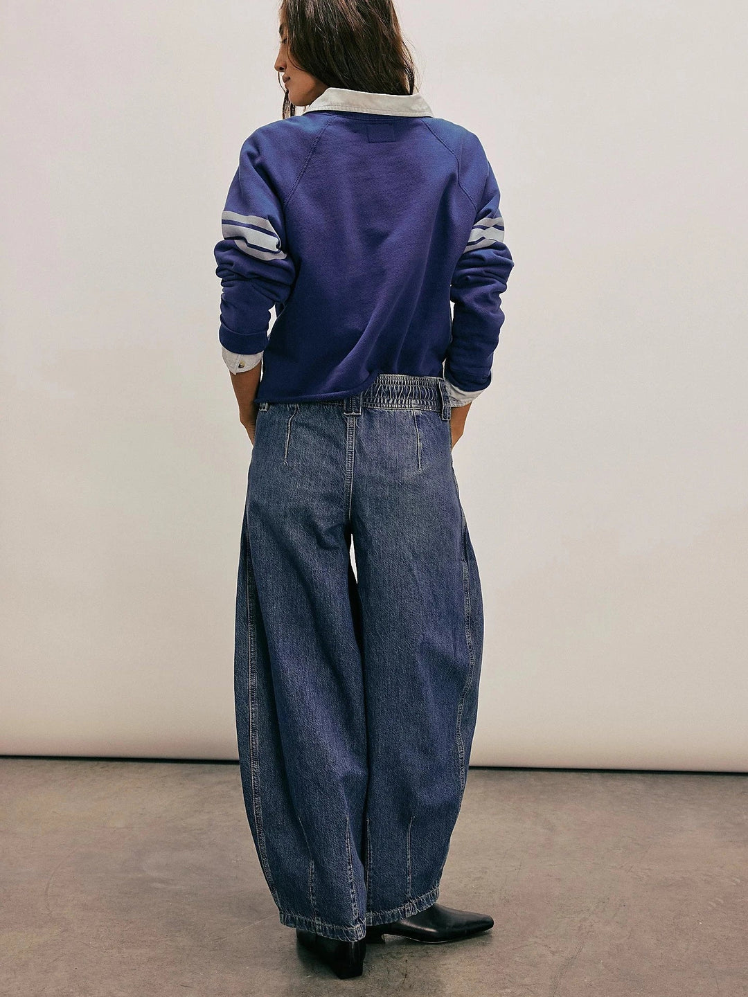 Julienne | Cotton Denim Drawstring Pants