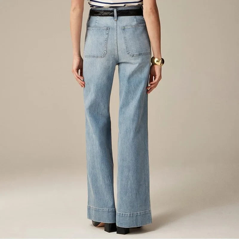 Johanne | High Waist Wide Leg Denim Jeans