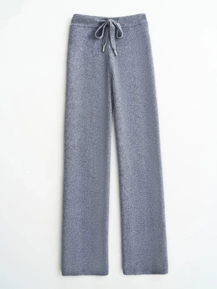 Laurencia | 30% Merino Knit Wide Leg Pants