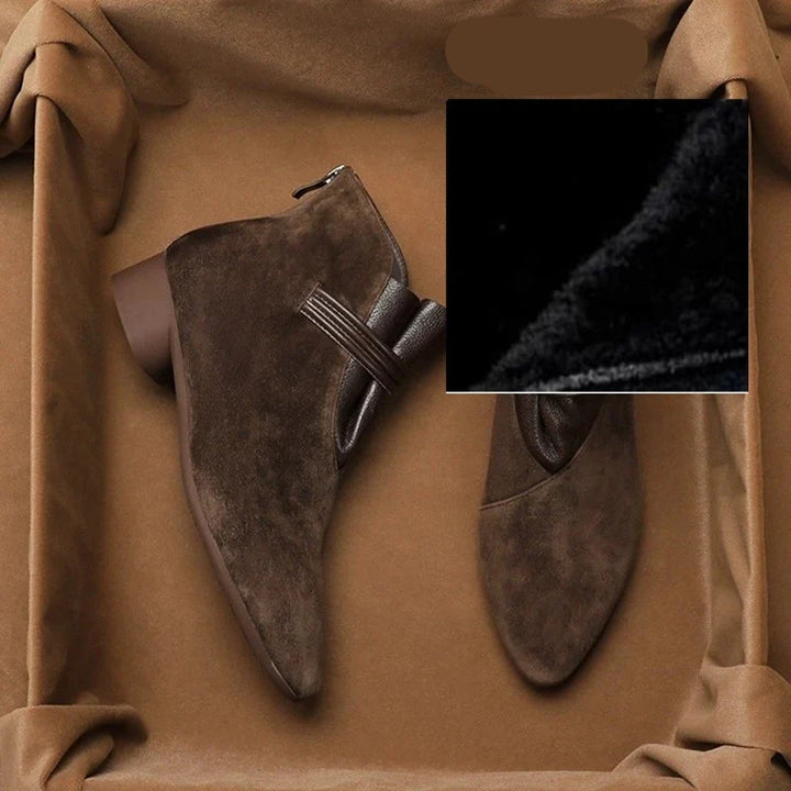 Rosemarie | Cow Suede Pointed Boots