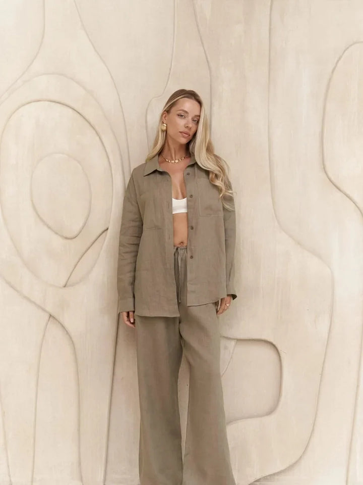 Edwige | Cotton Linen Two Piece Set