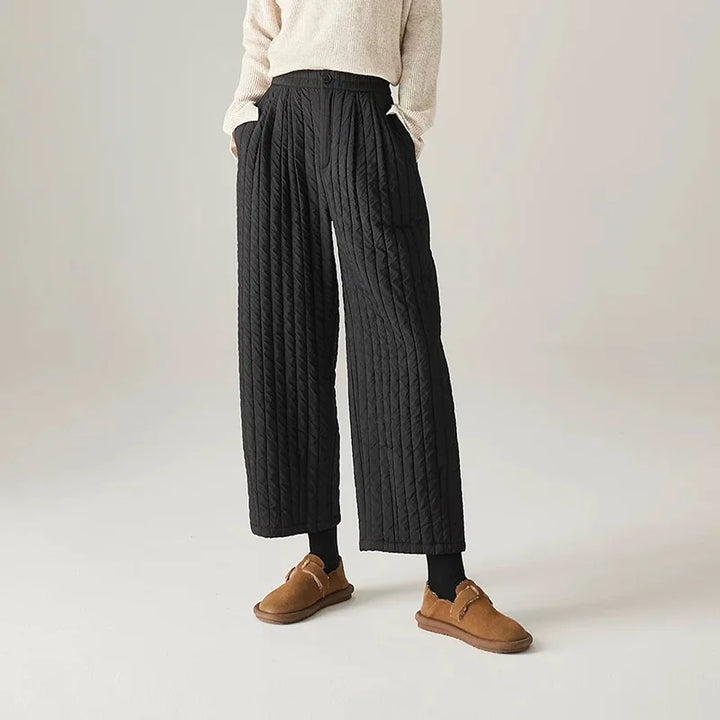 Helene | Quilted Insulated Wide Leg Pants