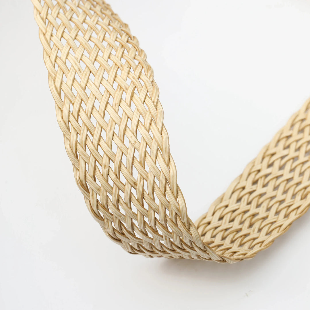 Woven Stretch Belt, Hooked Gold Buckle