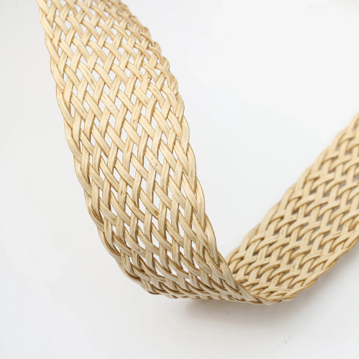 Woven Stretch Belt, Hooked Gold Buckle