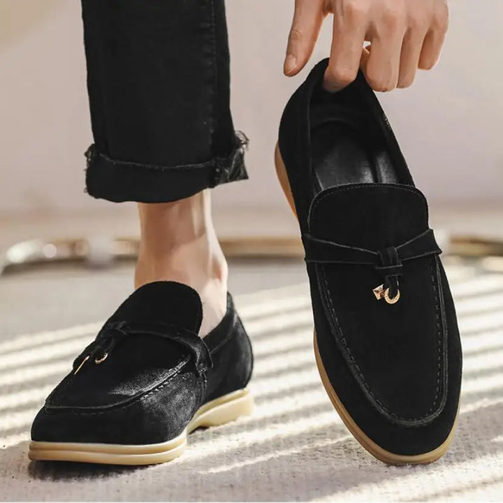 Maxime | Genuine Suede Tassel Loafers