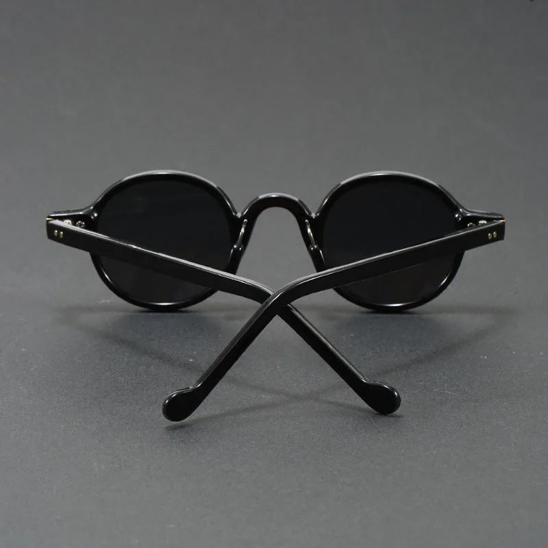 Translucent Round Acetate Sunglasses