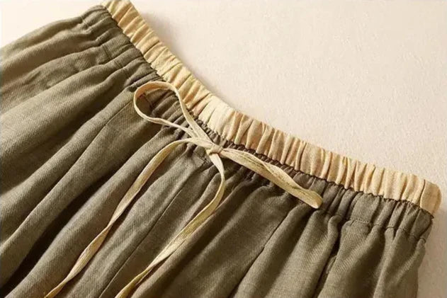 Daphne | 100% Linen Tapered Trousers