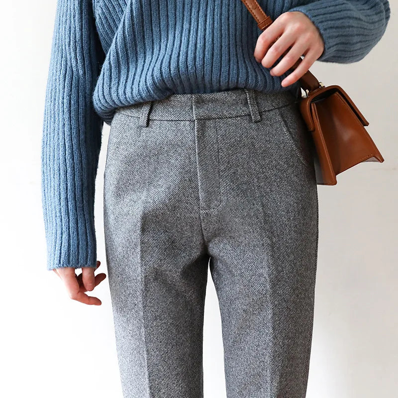 Colombine | 45% Wool Straight Leg Pants