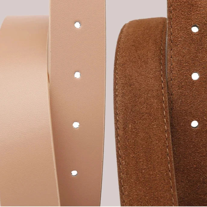 Suede Knot Buckle Belt, 2.8 cm Wide