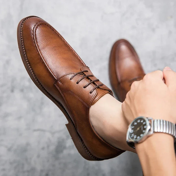 Désiré | Closed Lacing Leather Oxfords