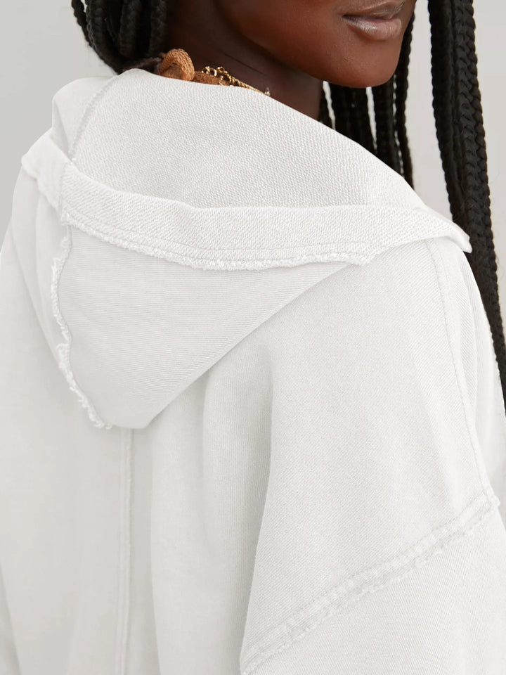 Philippa | 50% Cotton Cropped Hoodie