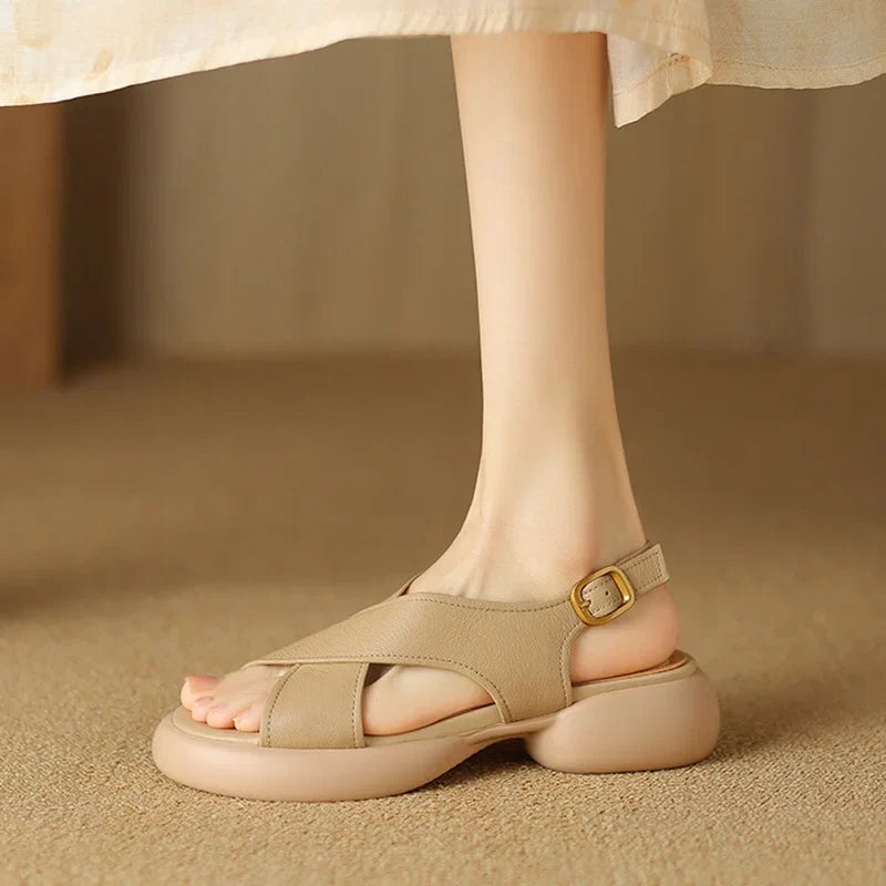 Bathilde | Crossover Band Padded Slides