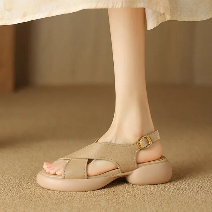Bathilde | Crossover Band Padded Slides